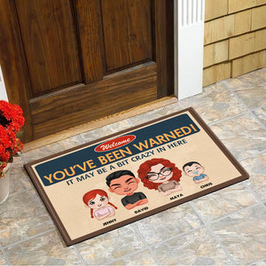 You've Been Warned, Gift For Family, Personalized Doormat, Family Doormat - Doormat - GoDuckee