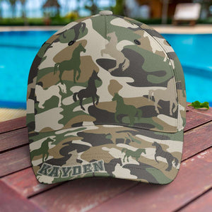 Personalized Gifts For Horse Lovers Classic Camo Cap 03TGLU180325 - Caps - GoDuckee