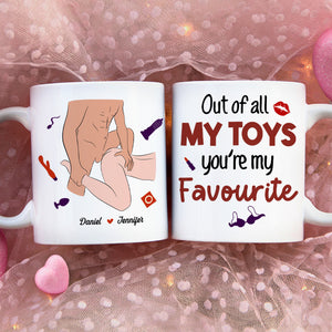 Personalized Gifts For Couple Coffee Mug Out Of All My Toys You're My Favourite - Coffee Mugs - GoDuckee