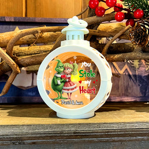 You Stole My Heart, Personalized 05HUTN121023 LED Light Ornament, Christmas Gift For Couple - Ornament - GoDuckee