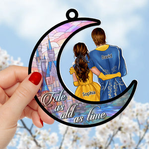 Personalized Gifts For Couple Suncatcher Window Hanging Ornament 02xqqn110624tm - Ornament - GoDuckee