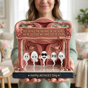 Funny Rude Mom Acrylic Plaque - Personalized Gift For Mom 05OHLU010426 - Shaped Plaques - GoDuckee