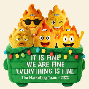 Personalized Funny Gifts For Coworkers Dumpster Fire Shaped Pillow 03natn151125 - Pillow - GoDuckee