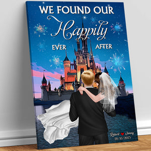 We Found Our Happily Ever After Personalized Wedding Couple Canvas Print 02NATN220723TM - Poster & Canvas - GoDuckee
