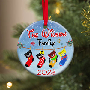 Family 04natn091023, Personalized Ornament - Ornament - GoDuckee