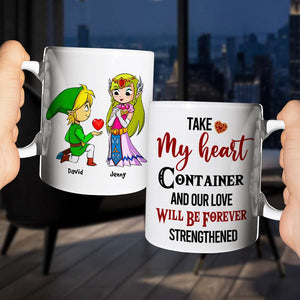 Couple Take My Heart 02nahn020623 Personalized Coffee Mug - Coffee Mug - GoDuckee