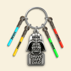 Drive Safe Dad Acrylic Tag Keychain - Personalized Gifts For Dad 01natn290525 - Keychains - GoDuckee