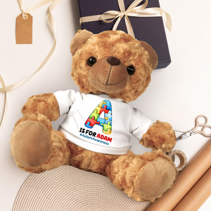 Custom Autism Alphabet Bear With Personalized Shirt 03ohpu190225 - Bear - GoDuckee