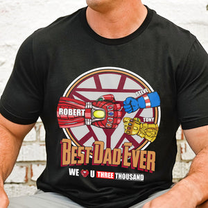 Best Dad We Love You Personalized Shirts - 04QHPO250523HA - Shirts - GoDuckee