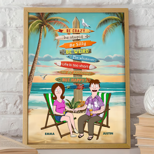 Personalized Gifts For Couple Canvas Print Life Is Too Short 01xqpu120225pa - Poster & Canvas - GoDuckee