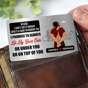 Personalized Gifts For Couple Wallet Card Be By Your Side 04KADT070125HG - Wallet Card - GoDuckee