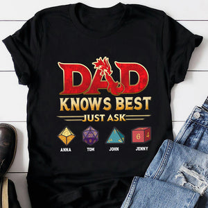 Dad Knows Best - Personalized Shirt - Gift For Dad 02HUTN150523 - Shirts - GoDuckee