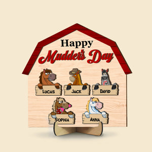Personalized Gifts For Horse Lovers Mom Wood Sign 01ohtn060325 Happy Mudder's Day - Wood Sign - GoDuckee