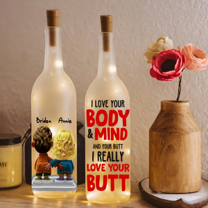 Personalized Gift For Couple Bottle Lamp I Love Your Body & Mind 01OHLU190225 - Bottle Lamp - GoDuckee