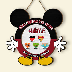 Personalized Gifts For Family Wood Sign Welcome To Our Home 02QHMH040324 - Wood Signs - GoDuckee