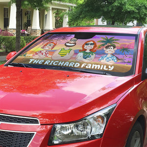 Personalized Gifts For Family Windshield Sunshade 05xqqn210125pa Summer Vacation - Doormat - GoDuckee