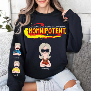 Personalized Gifts For Mom 3D Shirt, Momnipotent & Little Kids 02TOLU120325HG - AOP Products - GoDuckee