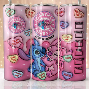 Personalized Gifts For Couple Tumbler Together Forever 09ACDT240124 - Tumbler Cup - GoDuckee