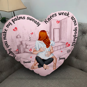 Personalized Gift For Couple Pillow Baby You Make My Palms Sweaty - Pillow - GoDuckee