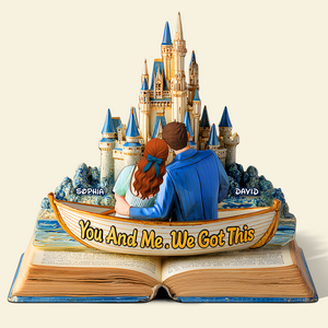 Back Hugging Couple Acrylic Plaque- Personalized Gift For Couple 01TGPU210525 - Shaped Plaques - GoDuckee