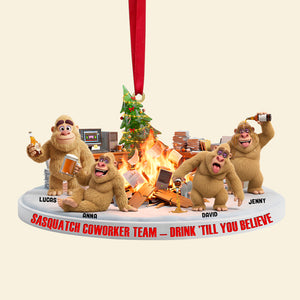 Bigfoot Christmas Ornament Personalized Gifts For Coworkers 01ohtn241125 - Ornament - GoDuckee