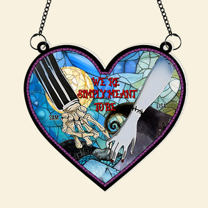 Personalized Gifts For Couple Suncatcher Window Hanging Ornament 01KAMH280524 - Ornaments - GoDuckee