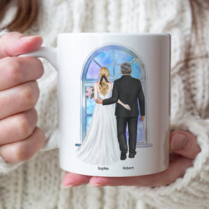 Of All The Walks This Is My Favorite, Personalized Coffee Mug, Dad Escorting Bride, Gift For Dad - Coffee Mug - GoDuckee
