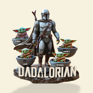 Personalized Gifts For Dad Plaque, Best Dad In The Galaxy 02qhpu110425 - Shaped Plaques - GoDuckee