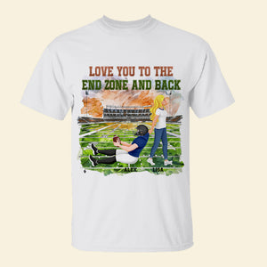 Personalized Gifts For Couple Shirt Football Lover Couple 01XQMH040125PA - Shirts - GoDuckee