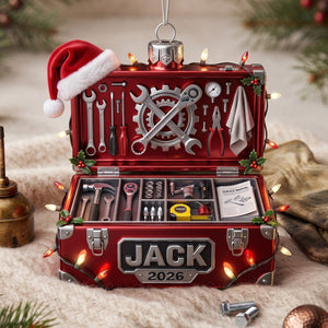 Mechanical Box Ornament - Personalized Gifts For Mechanic Christmas Ornament 09PGLU191026 - Ornament - GoDuckee
