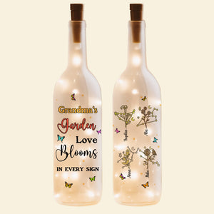 Personalized Gift For Grandma Bottle Lamp Zodiac Sign 04OHMH210225 - Bottle Lamp - GoDuckee