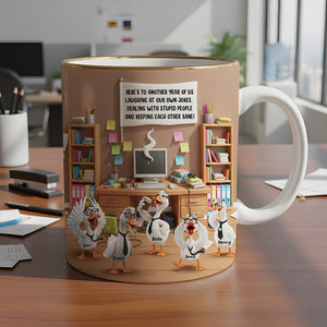 Silly Goose Coworker Mug Personalized Gifts For Coworkers 03KIDT221125 - Coffee Mug - GoDuckee