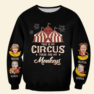 Custom Photo Gifts For Mom Shirt These Are My Monkeys 05KADT130324 - 3D Shirts - GoDuckee