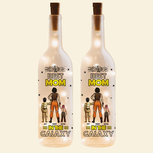 Personalized Gifts For Mom Bottle Lamp, Best Mom In The Galaxy 02TGMH140225DAHHHG - Bottle Lamp - GoDuckee