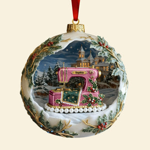 Antique Sewing Machine Ornament - Personalized Gifts For Sewing Lovers 06QHQN041125 - Ornament - GoDuckee