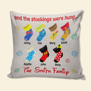 And The Stockings Were Hung... Personalized CC-02NATN231023 Square Pillow - Pillow - GoDuckee
