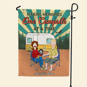 Personalized Gifts For Camping Couple Garden Flag 01xqtn120225pa - Garden Flag - GoDuckee