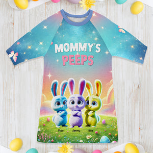 Personalized Gifts For Grandma Raglan Dress, Easter Day Bunny Peeps 01TGMH110325 - AOP Products - GoDuckee