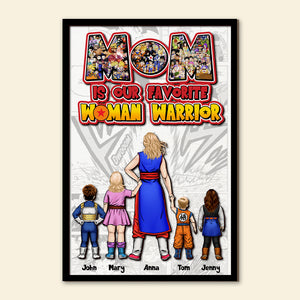 Personalized Gifts For Mom Wood Sign Mom Is Our Favorite Warrior 01httn020324hh Mother's Day Gifts - Wood Signs - GoDuckee