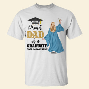 Proud Dad Of A Graduate, Graduate T-shirt Hoodie Sweatshirt - Shirts - GoDuckee