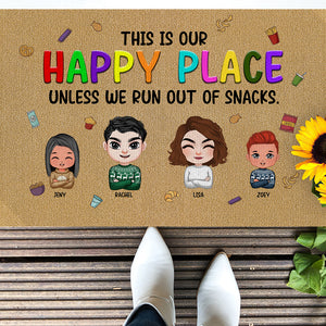 Personalized Gift For Family Doormat This Is Our Happy Place 03KAMH150124HH - Doormats - GoDuckee