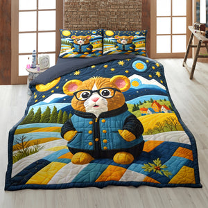 Personalized Gifts For Kids Hamster Quilt Bed Set 05katn220125 - Blanket - GoDuckee
