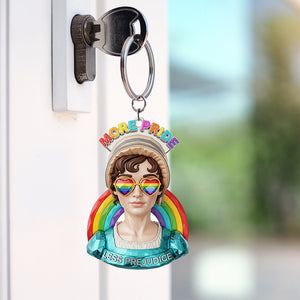 LGBT Supporter Keychain - Gifts For LGBT 06naqn300525 - Keychains - GoDuckee