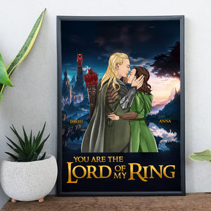 Kissing Couple Personalized Couple Canvas Print 02TOPU080124TM - Poster & Canvas - GoDuckee