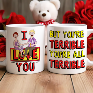 Personalized Gifts For Couple Coffee Mug 02ohpu140225pa I Love You - Coffee Mug - GoDuckee