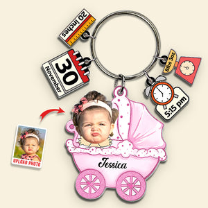 Custom Photo Gifts For Baby Tag Keychain 02XQDT191224 - Keychains - GoDuckee