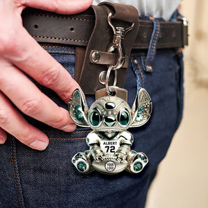 Personalized Gifts For Football Lovers Keychain, Cute Character 05TGQN250325 - Keychains - GoDuckee