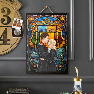 Personalized Gifts For Wizard Couple Layers Wood Sign You Put A Spell On Me 04HUDT050224TM - Wood Signs - GoDuckee