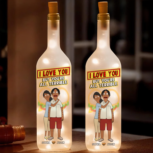 Personalized Gifts For Couple Bottle Lamp I Love You 03ohpu130225hg - Bottle Lamp - GoDuckee