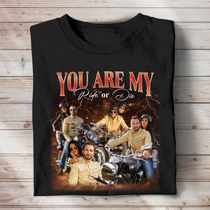 You Are My Ride Or Die, Personalized Shirt, Gifts For Motorcycle Couple 02NAPU251223 - Shirts - GoDuckee